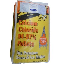 Chem Thaw Industrial Ice Melt - Calcium Chloride Pellets (packaged in 50 lb Bag) - Effective up to -25 F.