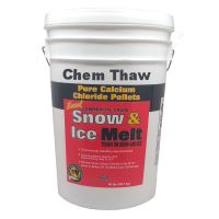 Chem Thaw Industrial Ice Melt - Calcium Chloride Pellets (packaged in 50 lb bucket) - Effective up to -40 F.