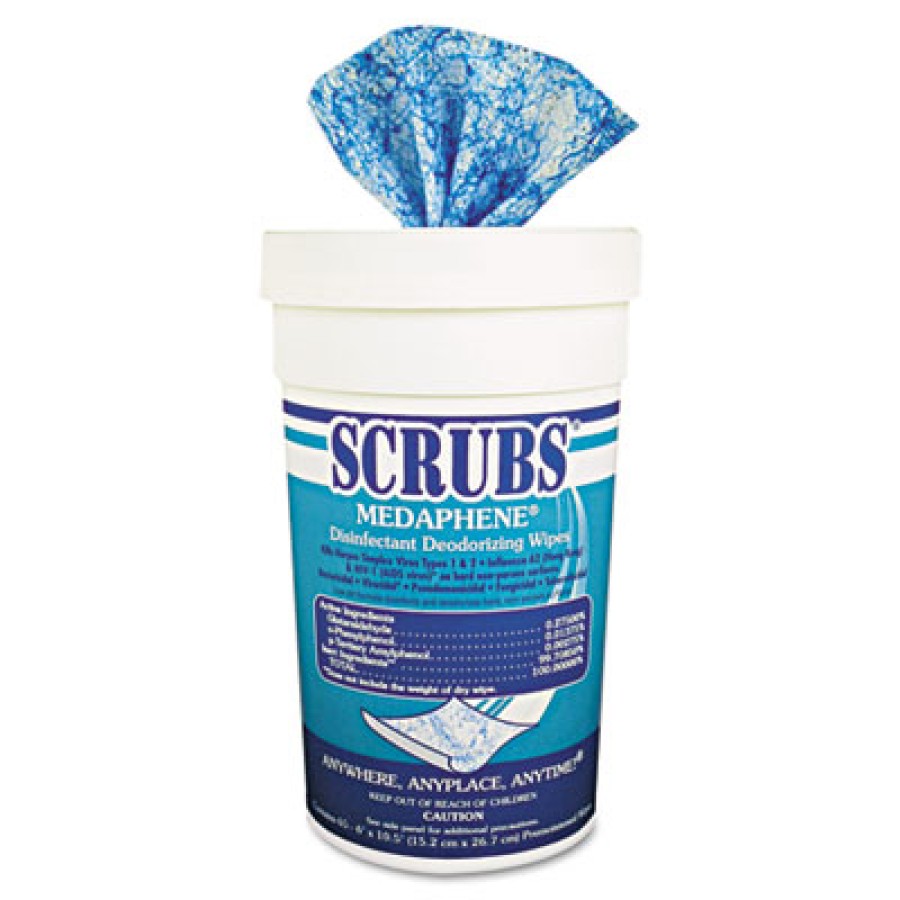 DISINFECTANT WIPES | DISINFECTANT WIPES - C-MEDAPHENE SCRUBS 6/65 CT D
