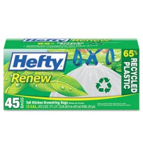 TRASH BAGS TRASH BAGS - Renew Recycled Kitchen & Trash Bags, 13 gal, .9mil, 24 x 27 1/4, WhiteRecycl