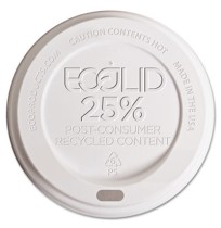 HOT CUP LIDS HOT CUP LIDS - Eco-Lid 25% Recycled Content Hot Cup Lid, Fits 10-20 oz CupsEco-Products