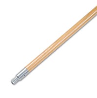 PUSH BROOM HANDLE PUSH BROOM HANDLE - Metal Tip Threaded Hardwood Broom Handle, 1" Dia x 60in LongBo