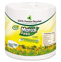 TOILET PAPER TOILET PAPER - Premium 100% Recycled Bath Tissue, 2-Ply,White, 4.3 x 3.66, 504/RollMarc
