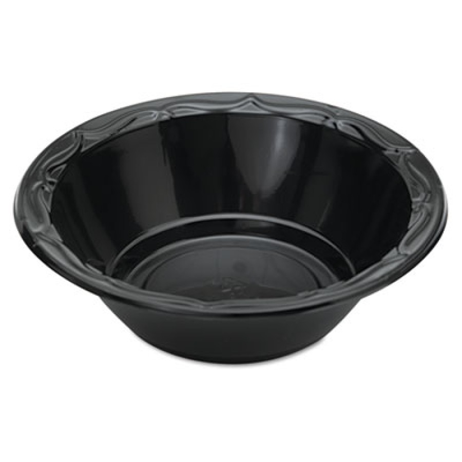PLASTIC BOWLS PLASTIC BOWLS - Silhouette Plastic Dinnerware, Bowl, 12 oz, Black, 125/PackGenpak  Sil