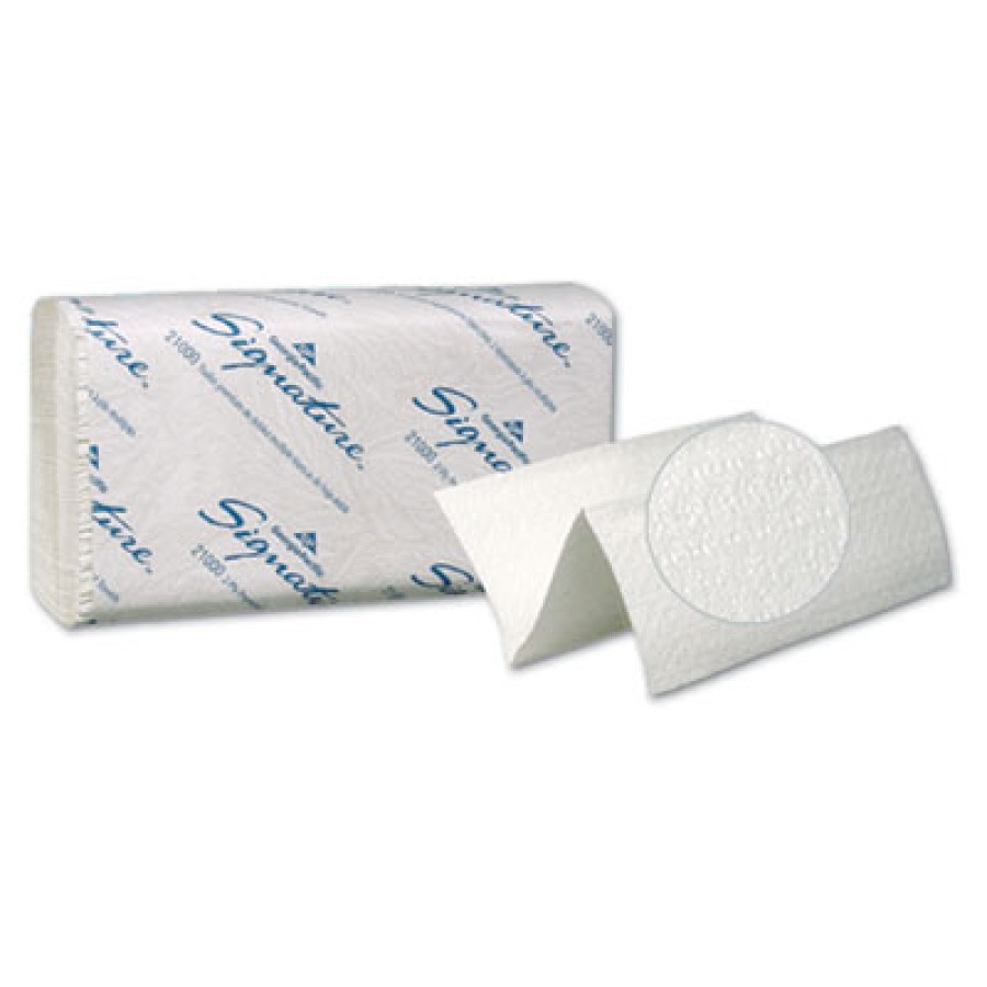 Paper Towel Paper Towel - Signature  Two-Ply Folded Paper TowelsTWL,M-FLD,2PLY,WHI,125/PKTwo-Ply Pre