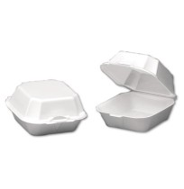 Hoagie Container Hoagie Container - Genpak  Foam Hinged Carryout ContainersCNTNR,FOAM HING,LRG,500Fo