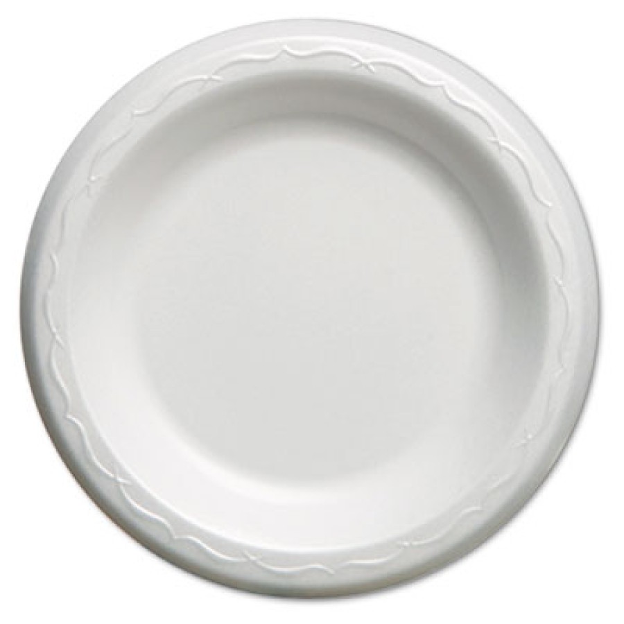 FOAM PLATES FOAM PLATES - Elite Laminated Foam Plates, 6 Inches, White, Round, 125/PackGenpak  Elite