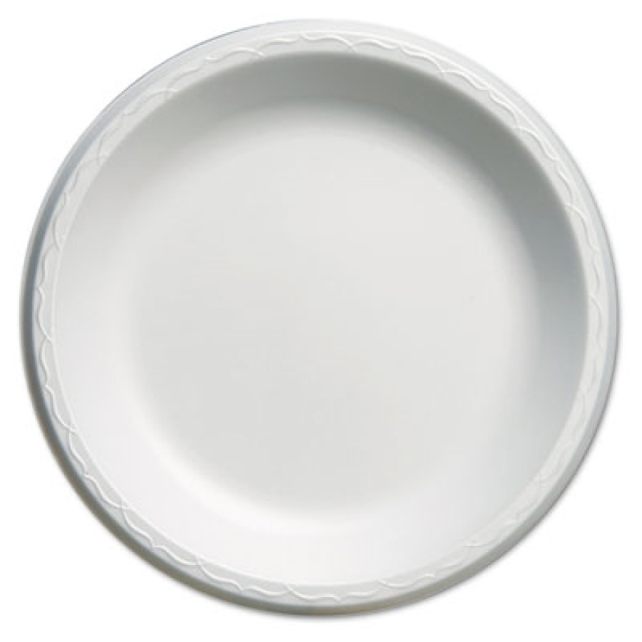 FOAM PLATES FOAM PLATES - Elite Laminated Foam Plates, 10 1/4 Inches, White, Round, 125/PackGenpak  