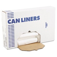 TRASH BAG TRASH BAG - High-Density Can Liners, 30 x 35, 30-Gal, 10 Micron Equivalent, Clear, 25/Roll