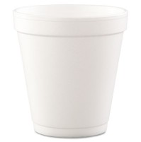 STYROFOAM CUPS STYROFOAM CUPS - Conex Foam Cups, Hot/Cold, 10 oz., Squat, White, 40/BagDart  Conex  