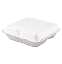 Hinged Container Hinged Container - Dart  Carryout Food ContainersCONTNR,FOAM HING,SML,WHTSmall Foam