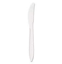 PLASTIC KNIFES PLASTIC KNIFES - Medium-Weight Cutlery, 6 1/4", Knife, WhiteGEN Medium-Weight Cutlery