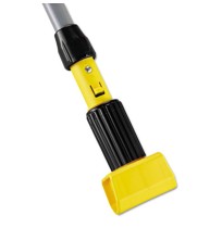 PUSH BROOM HANDLE PUSH BROOM HANDLE - Gripper Aluminum Mop Handle, 60", Gray/YellowRubbermaid  Comme