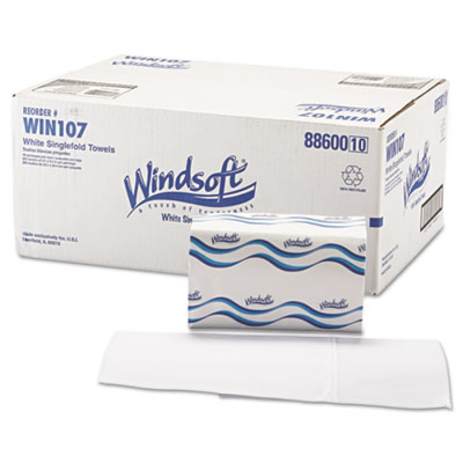 Paper Towels Paper Towels - One-ply, recycled, embossed paper towels.TWL,S-FLD,1PLY,WHI,250/PKEmboss