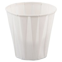 SOUFFLE CUP SOUFFLE CUP - Medical & Dental Treated Paper Cup, 3 1/2 oz., White, 100/BagSOLO  Cup Com
