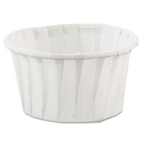 SOUFFLE CUPS SOUFFLE CUPS - Treated Paper Souffl  Portion Cups, 4 oz., White, 250/BagSOLO  Cup Compa