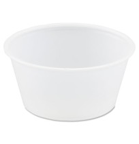 SOUFFLE CUPS SOUFFLE CUPS - Plastic Souffl  Portion Cups, 3 1/4 oz., Translucent, 250/BagSOLO  Cup C