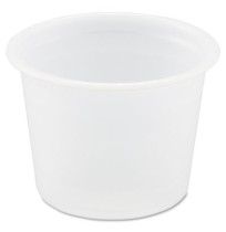 SOUFFLE CUPS SOUFFLE CUPS - Plastic Souffl  Portion Cups, 1 oz., Translucent, 250/BagSOLO  Cup Compa