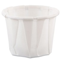 SOUFFLE CUPS SOUFFLE CUPS - Treated Paper Souffl  Portion Cups, 3/4 oz., White, 250/BagSOLO  Cup Com