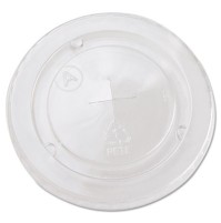 SLOTTED CUP LIDS SLOTTED CUP LIDS - Cold Cup Straw-Slot Lids, Fits 20oz Cups, ClearStraw-slot plasti