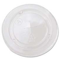 SLOTTED CUP LIDS SLOTTED CUP LIDS - Cold Cup Straw-Slot Lids, Fits 20oz Cups, ClearStraw-slot plasti