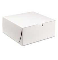 Bakery Box Bakery Box - SCT  Tuck-Top Bakery BoxesB-BOX,9X9X4 CAKETuck-Top Bakery Boxes, 9w x 9d x 4