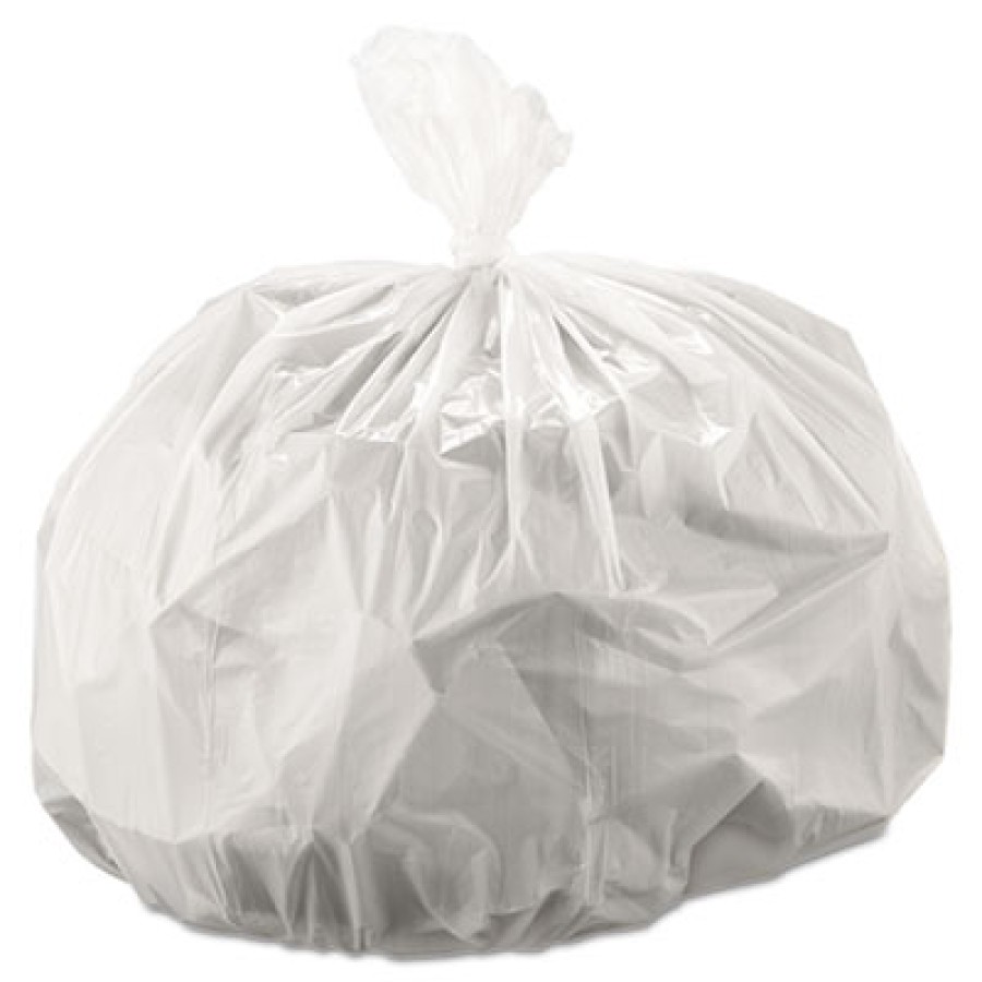 GARBAGE BAGS GARBAGE BAGS - Cub Commercial Low-Density Can Liners, 30 x 36, 30-Gal, 0.9 Mil, White, 