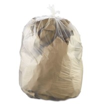 TRASH CAN LINERS TRASH CAN LINERS - High-Density Can Liners, 38 x 60, 60-Gallon, 22 Micron, Clear, 2