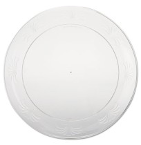 PLASTIC PLATES PLASTIC PLATES - Designerware Plastic Plates, 9 Inches, Clear, Round, 10/PackWNA Desi