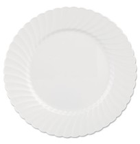PLASTIC PLATES PLASTIC PLATES - Classicware Plates, Plastic, 10.25 in, WhiteWNA Classicware  Plastic