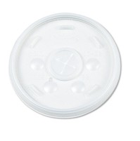 SLOTTED CUP LIDS SLOTTED CUP LIDS - Plastic Lids, for 32-oz. Hot/Cold Foam Cups, Straw Slotted Lid, 