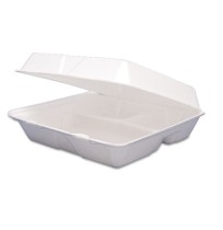 Hinged Container Hinged Container - Dart  Carryout Food ContainersCONTAINER,3COMP,MEDHinged Food Con
