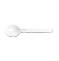 PLASTIC SPOONS PLASTIC SPOONS - Plastic Tableware, Heavy Mediumweight Soup SpoonStrong, shatter-resi