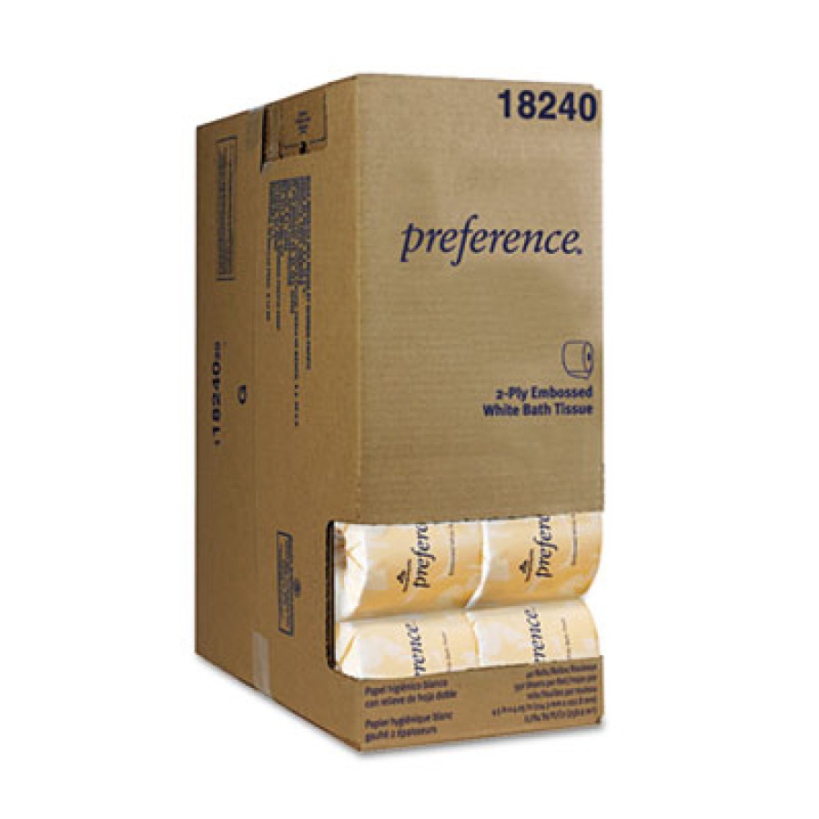 TOILET PAPER TOILET PAPER - Embossed Bath Tissue, Dispenser Box, 550 Sheets/RollPreference  Embossed