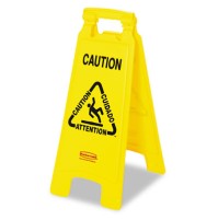 Wet Floor Sign Wet Floor Sign - Rubbermaid  Commercial Multilingual "Caution" Floor SignSIGN,CAUTION