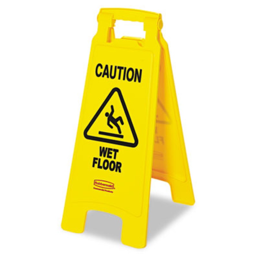 Wet Floor Sign Wet Floor Sign - Rubbermaid  Commercial  Caution Wet Floor  Floor SignCAUTION,WET FLR