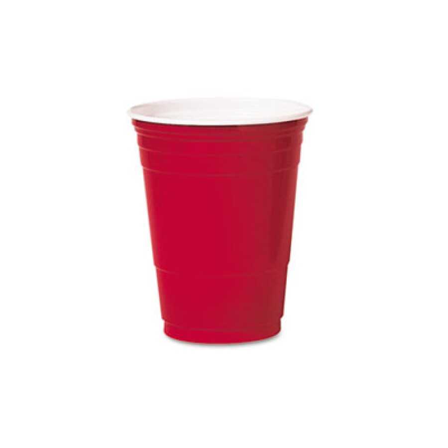 PLASTIC CUPS PLASTIC CUPS - Plastic Party Cold Cups, 16 oz, RedSOLO  Cup Company Party Plastic Cold 