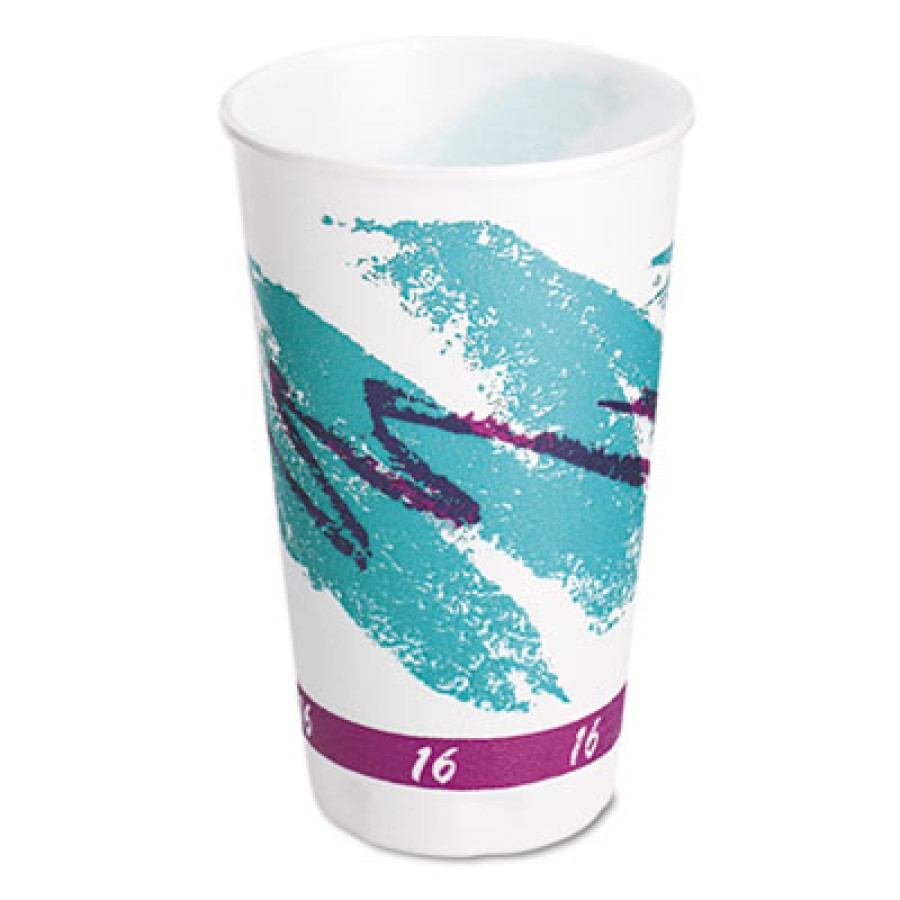 Trophy Plus 12 oz. Beige Disposable Foam Cups, Dual Temperature, Insulated,  Symphony Design, 1, 000/Carton