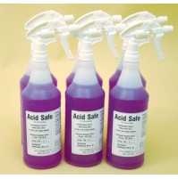 Battery Wash Acid Neutralizing, Indicating and Cleaning Spray - ACIDSAFE (32 Ounce Spray Bottle / 6 per case)