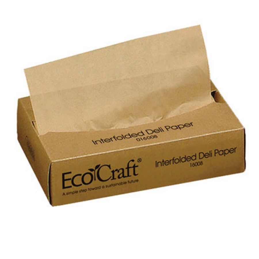 Deli Sheets Deli Sheets - Bagcraft Papercon  EcoCraft  Interfolded Soy Wax Deli SheetsDELI SHTS,ECOC