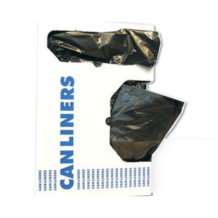 GARBAGE BAGS GARBAGE BAGS - Medium-Grade Can Liners, 33 x 39, 33-Gallon, .50 Mil, Black, 25/RollBoar