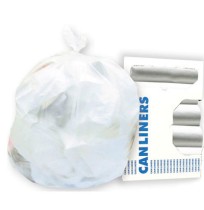 TRASH BAG TRASH BAG - High-Density Can Liners, 38 x 58, 60-Gal, 22 Micron Equivalent, Clear, 25/Roll