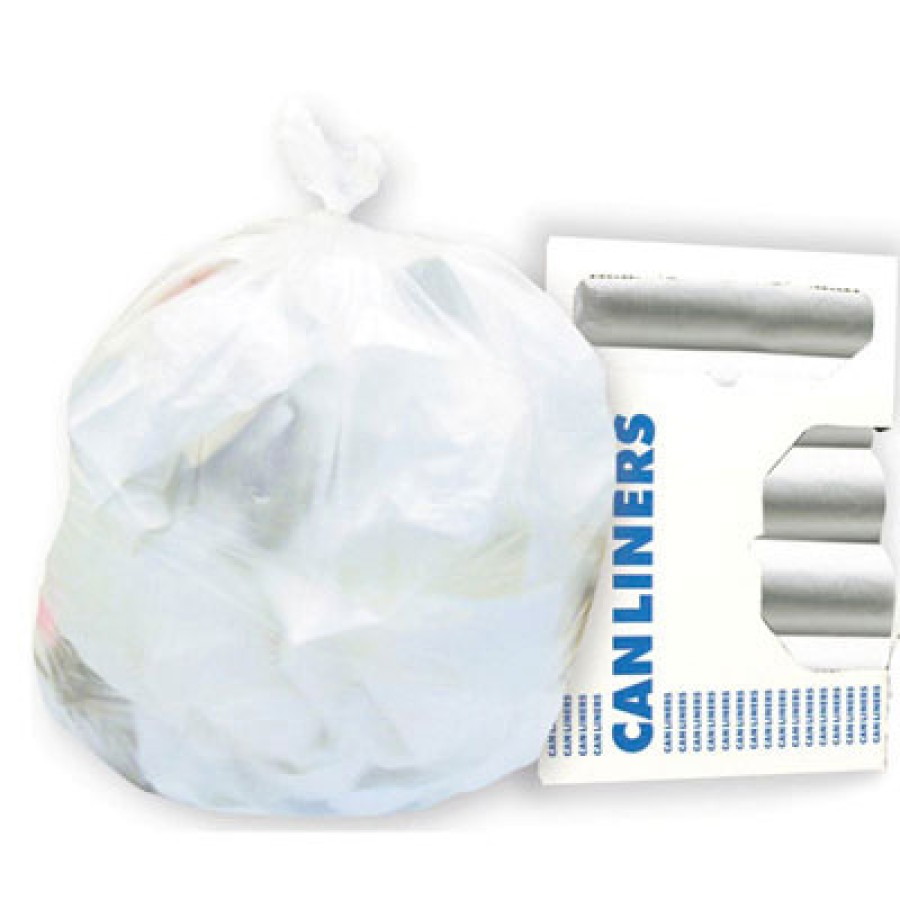GARBAGE BAGS GARBAGE BAGS - High-Density Can Liners, 40 x 46, 45-Gal, 17 Micron Equivalent, Clear, 2