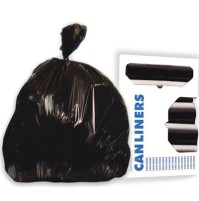 GARBAGE BAGS GARBAGE BAGS - High-Density Can Liners, 40 x 46, 45-Gal, 17 Micron Equivalent, Black, 2
