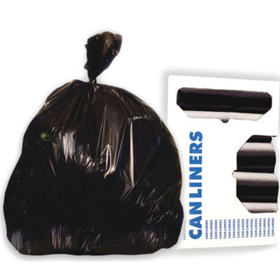 GARBAGE BAGS GARBAGE BAGS - Super Extra-Heavy Grade Can Liners, 38 x 58, 2.4 Mil, 60-Gallon, Black, 