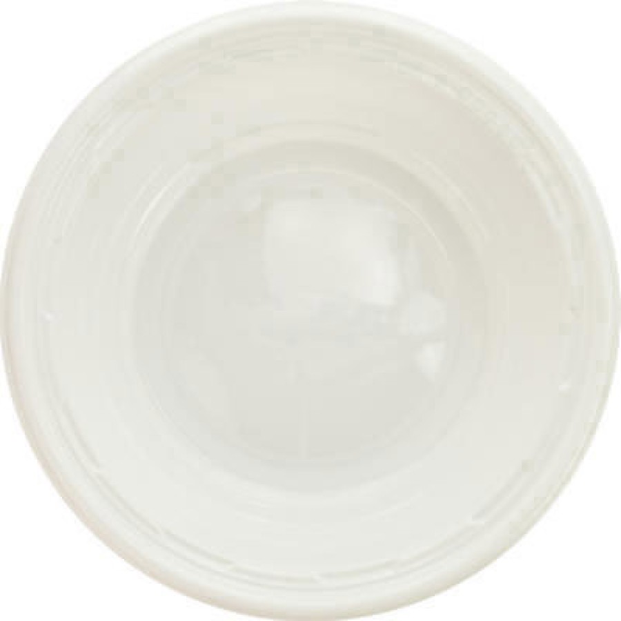 PLASTIC BOWLS PLASTIC BOWLS - Plastic Bowls, 5-6 Ounces, White, Round, 125/PackDart  Famous Service 