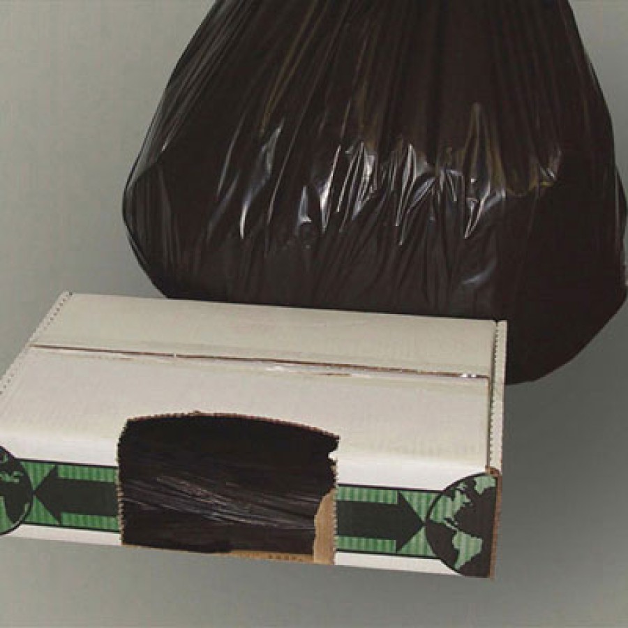 GARBAGE BAG GARBAGE BAG - Linear Low-Density Ecosac, 38 x 60, 55-Gallon, 1.5 Mil, Black, 100/CaseEss