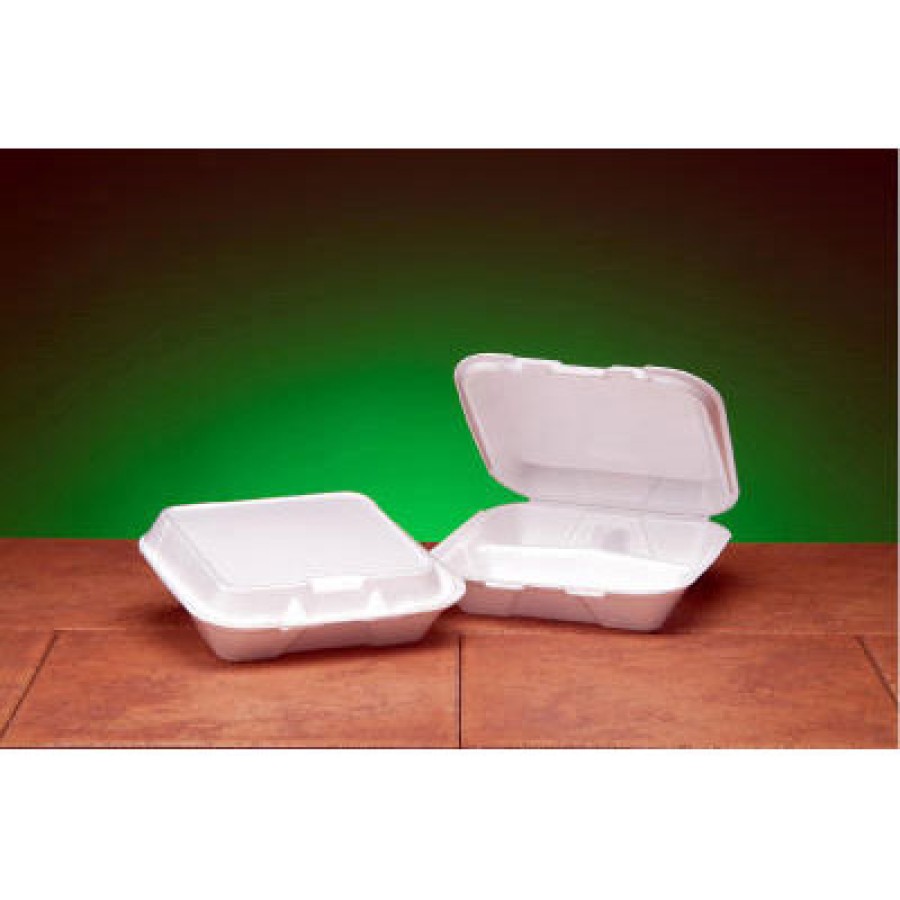 Hinged Container Hinged Container - Genpak  Foam Hinged Carryout ContainersCNTNR,FOAM SM HING,3C,200