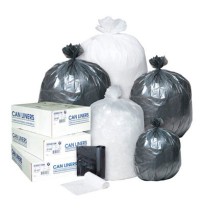 TRASH CAN LINER TRASH CAN LINER - High-Density Can Liner, 38 x 60, 60-Gallon, 14 Micron, Black, 25/R