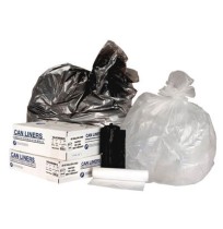 40 x 48 Black 45 Gallon 22 Micron Trash Bags 150/cs